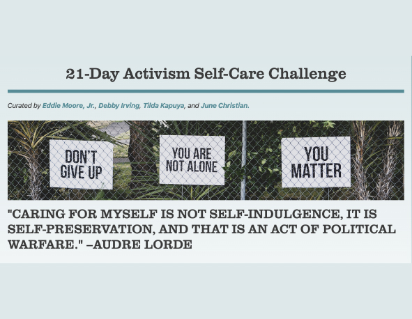 21-Day Activism Self-Care Challenge