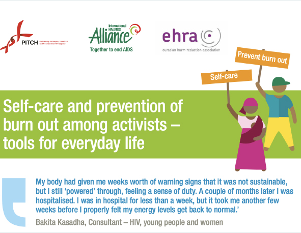 Self-care and prevention of burnout among activists – tools for everyday life, Frontline Aids