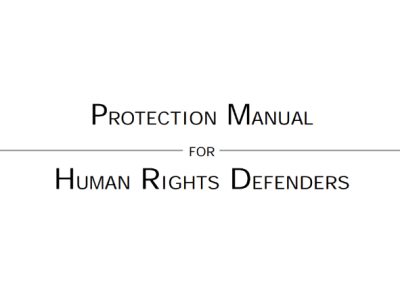 Protection Manual for Human Rights Defenders, Frontline Defenders (2005)
