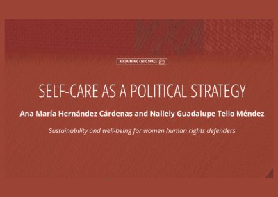Self-care as a Political Strategy